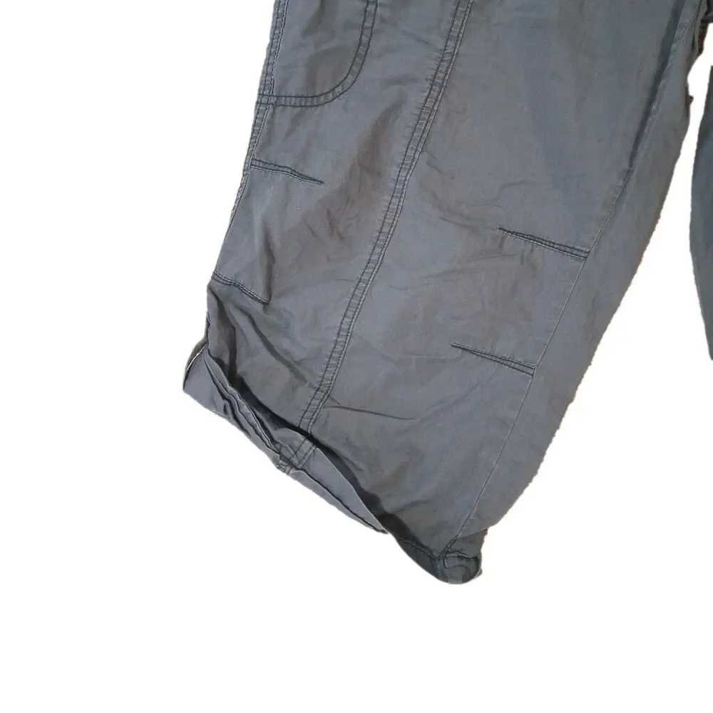 No Boundaries Soot Grey Cargo Pants Juniors Size 17 Cotton Utility Pockets Draws